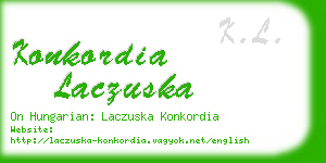 konkordia laczuska business card